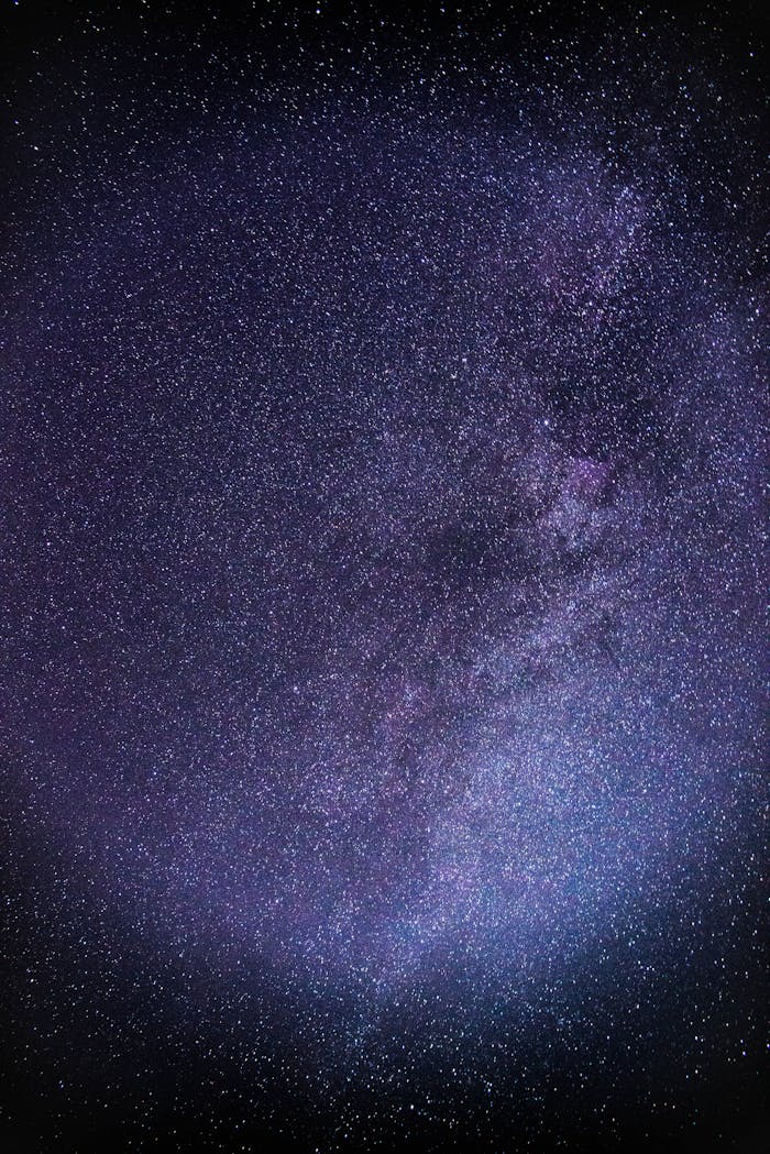 A stunning view of a starry night sky featuring the Milky Way galaxy.